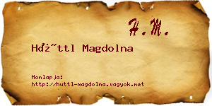 Hüttl Magdolna névjegykártya
